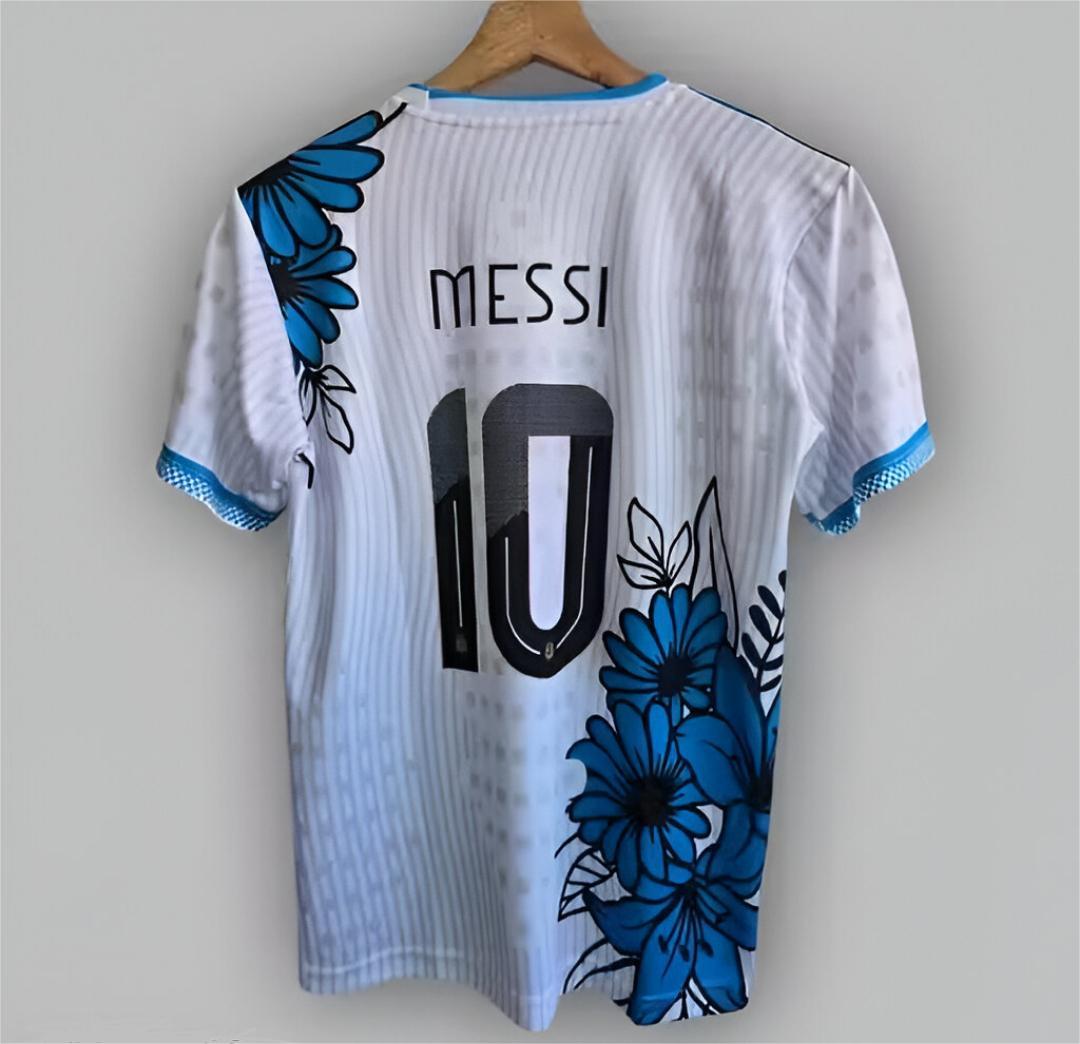 Argentina dragon jersey messi 10 half sleeve