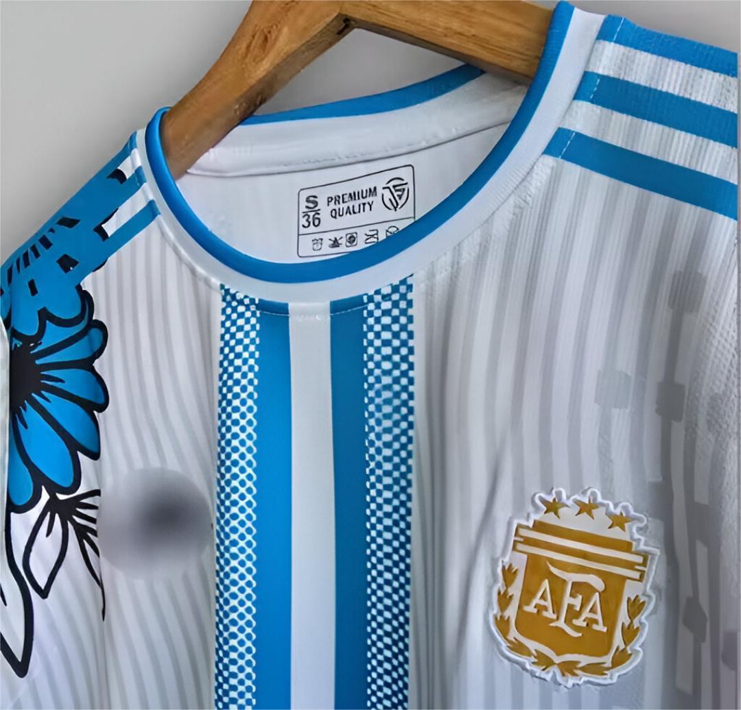 Argentina dragon jersey messi 10 half sleeve
