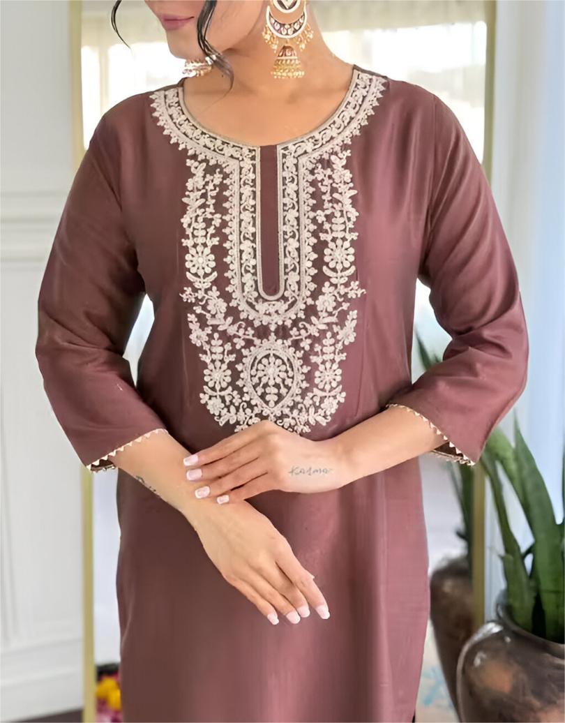 New Latest Designer Party Wear look Top Palazzo & Dupatta Set